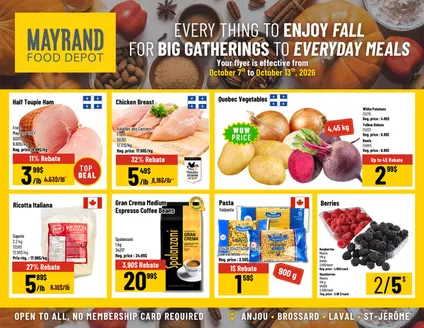 Mayrand catalogue | Mayrand flyer | 2026-10-07T00:00:00.000Z - 2026-10-13T00:00:00.000Z