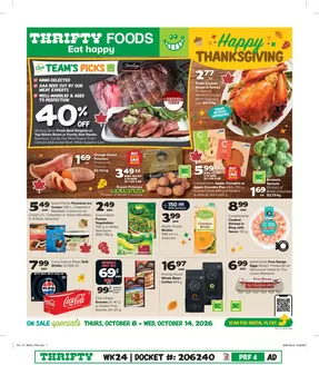 Thrifty Foods catalogue in North Battleford | Discounts and promotions | 2026-10-08T00:00:00.000Z - 2026-10-14T00:00:00.000Z