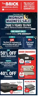 The Brick catalogue | Up to50 % off Select Mattresses | 2026-10-09T00:00:00.000Z - 2026-10-21T00:00:00.000Z
