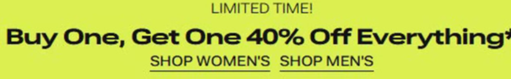Call it Spring catalogue | Buy one get one 40 % off | 2026-10-12T00:00:00.000Z - 2026-10-26T00:00:00.000Z