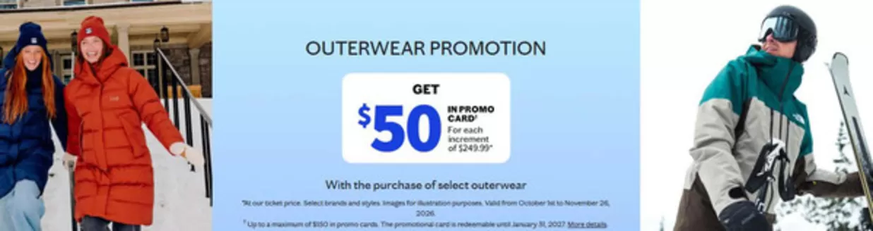 Sports Experts catalogue | Outwear promotion | 2026-10-14T00:00:00.000Z - 2026-11-01T00:00:00.000Z