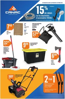 Canac catalogue | 15 % de rabais sur les douchettes et accessoires TASSILI | 2026-10-15T00:00:00.000Z - 2026-10-21T00:00:00.000Z