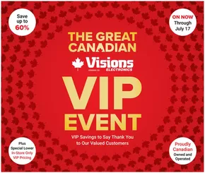 Visions Electronics catalogue in Edmonton | Flyer | 2025-07-11T00:00:00.000Z - 2025-07-17T00:00:00.000Z