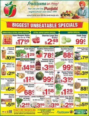 Fruiticana catalogue in Abbotsford | Top offers for all bargain hunters | 2025-07-11T00:00:00.000Z - 2025-07-16T00:00:00.000Z
