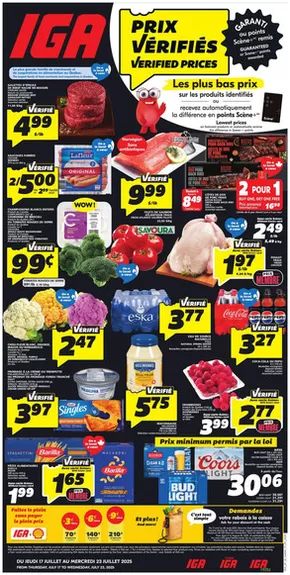 IGA Extra catalogue in Sorel-Tracy | Top deals and discounts | 2025-07-17T00:00:00.000Z - 2025-07-23T00:00:00.000Z