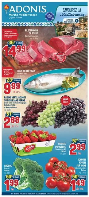 Marché Adonis catalogue in Châteauguay | Weekly | 2025-07-17T00:00:00.000Z - 2025-07-23T00:00:00.000Z