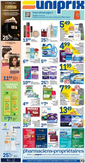 Uniprix catalogue in Sorel-Tracy | Uniprix Weekly ad | 2025-07-17T00:00:00.000Z - 2025-07-23T00:00:00.000Z