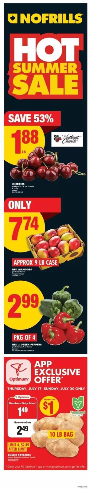 No Frills catalogue in Sexsmith | Current bargains and offers | 2025-07-17T00:00:00.000Z - 2025-07-23T00:00:00.000Z