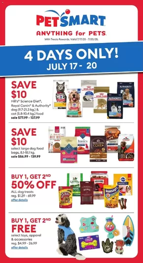 Petsmart catalogue in North York | Petsmart weekly flyer | 2025-07-17T00:00:00.000Z - 2025-07-20T00:00:00.000Z
