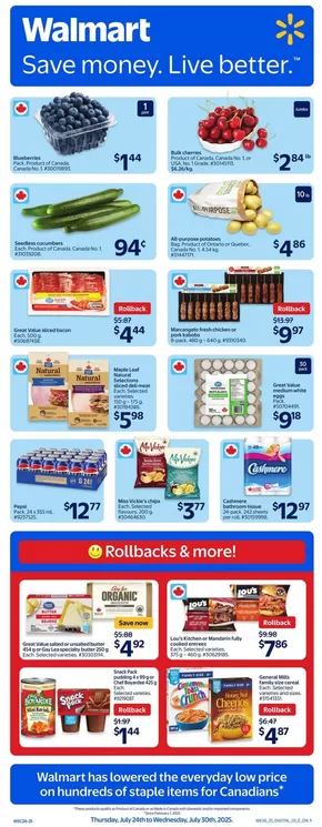 Walmart catalogue in Red Deer | Walmart flyer | 2025-07-24T00:00:00.000Z - 2025-07-30T00:00:00.000Z