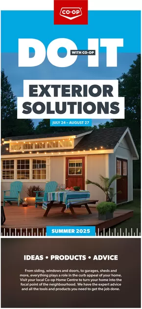 Co-op Home Centre catalogue in Sarnia | Do It With Co-op: Exterior Solutions | 2025-07-24T00:00:00.000Z - 2025-08-27T00:00:00.000Z