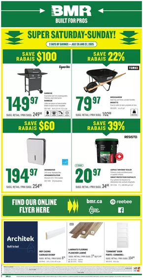 BMR catalogue in Laval | Weekly Ad | 2025-07-26T00:00:00.000Z - 2025-07-27T00:00:00.000Z