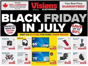 Visions Electronics catalogue in Burlington | Black friday in july  | 2025-07-25T00:00:00.000Z - 2025-07-31T00:00:00.000Z