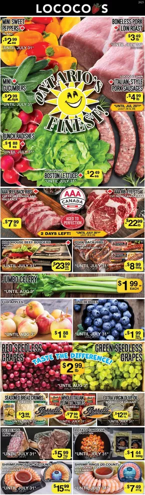 Lococos catalogue in Brantford | Lococos Weekly ad | 2025-07-28T00:00:00.000Z - 2025-07-31T00:00:00.000Z