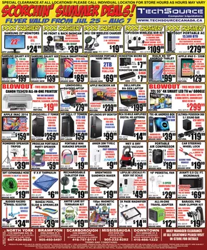 TechSource catalogue in Saskatoon | Summer deals ! | 2025-07-28T00:00:00.000Z - 2025-08-11T00:00:00.000Z