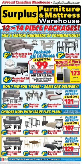 Surplus Furniture catalogue in Hamilton | Weekly flyer  | 2025-07-28T00:00:00.000Z - 2025-08-10T00:00:00.000Z