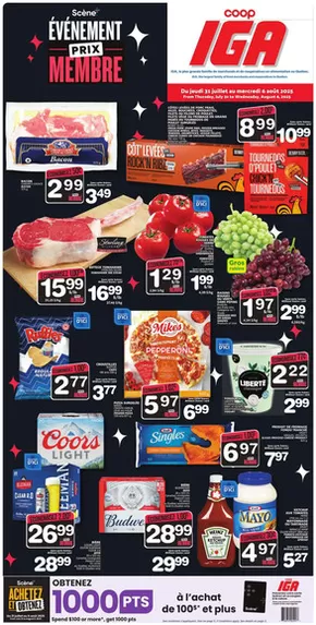 IGA Extra catalogue in Salaberry-de-Valleyfield | Offers for bargain hunters | 2025-07-31T00:00:00.000Z - 2025-08-06T00:00:00.000Z