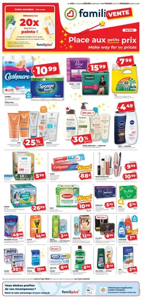 Familiprix catalogue in Saint-Hyacinthe | Top deals and discounts | 2025-07-31T00:00:00.000Z - 2025-08-06T00:00:00.000Z