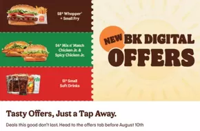 Burger King catalogue in Saskatoon | New burger king digital offers  | 2025-07-29T00:00:00.000Z - 2025-08-12T00:00:00.000Z