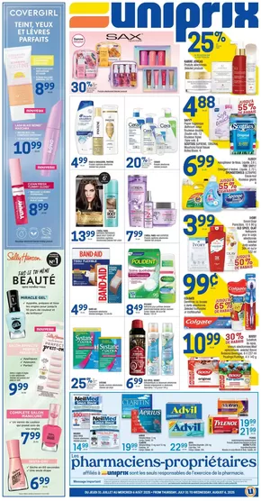 Uniprix catalogue in North York | Uniprix Weekly ad | 2025-07-31T00:00:00.000Z - 2025-08-06T00:00:00.000Z