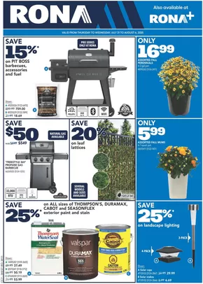 RONA catalogue in Hamilton | Current deals and offers | 2025-07-31T00:00:00.000Z - 2025-08-06T00:00:00.000Z