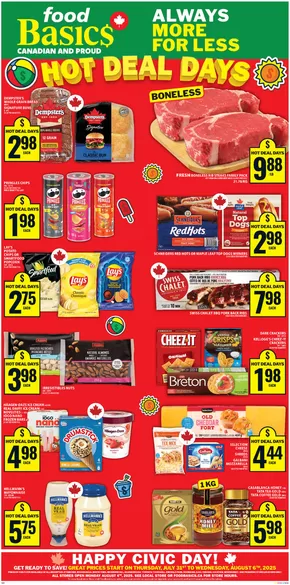 Food Basics catalogue in Toronto | Great discounts on selected products | 2025-07-31T00:00:00.000Z - 2025-08-06T00:00:00.000Z