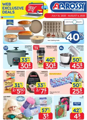 Rossy catalogue in Montreal | Special offers for you | 2025-07-31T00:00:00.000Z - 2025-08-06T00:00:00.000Z