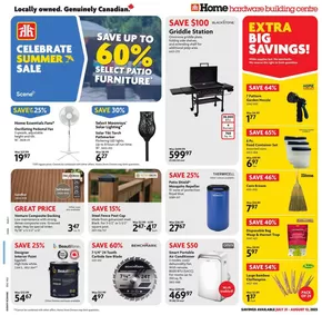 Home Hardware catalogue in Gatineau | Top deals for all customers | 2025-07-31T00:00:00.000Z - 2025-08-13T00:00:00.000Z