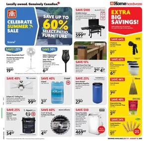 Home Hardware catalogue in Gatineau | New offers to discover | 2025-07-31T00:00:00.000Z - 2025-08-13T00:00:00.000Z