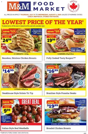 M&M Meat Shops catalogue in Guelph | M&M Meat Shops weekly flyer | 2025-07-31T00:00:00.000Z - 2025-08-06T00:00:00.000Z
