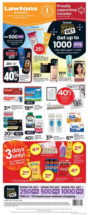 Lawtons Drugs catalogue in Laval | Top deals and discounts | 2025-08-01T00:00:00.000Z - 2025-08-07T00:00:00.000Z