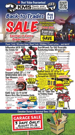 KMS Tools catalogue in CAP-AUX-MEULES | KMS Tools 2508 Flyer August | 2025-08-01T00:00:00.000Z - 2025-08-31T00:00:00.000Z