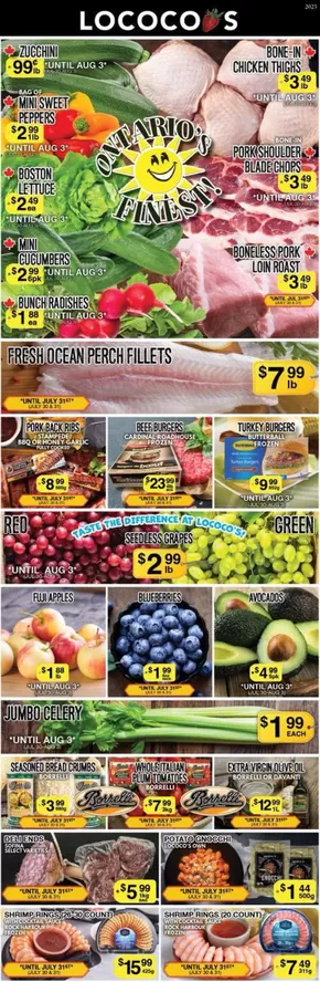 Lococos weekly flyer