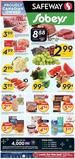 Sobeys catalogue in Miramichi | Great discounts on selected products | 2025-07-24T00:00:00.000Z - 2025-08-13T00:00:00.000Z