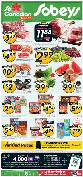 Sobeys catalogue in Miramichi | Current special promotions | 2025-07-31T00:00:00.000Z - 2025-08-06T00:00:00.000Z