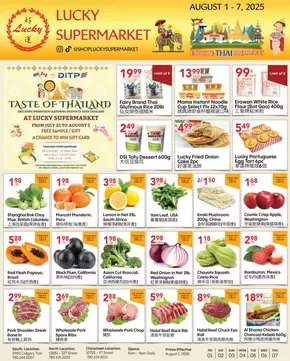 Lucky Supermarket catalogue in Calgary | Weekly specials  | 2025-08-01T00:00:00.000Z - 2025-08-07T00:00:00.000Z