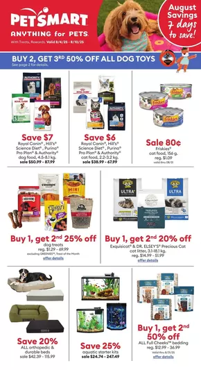 Petsmart catalogue in Kitchener | Discover attractive offers | 2025-08-04T00:00:00.000Z - 2025-08-10T00:00:00.000Z