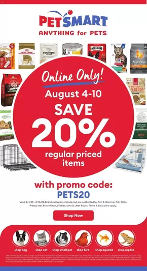 Petsmart catalogue in Kitchener | Petsmart weekly flyer | 2025-08-04T00:00:00.000Z - 2025-08-10T00:00:00.000Z