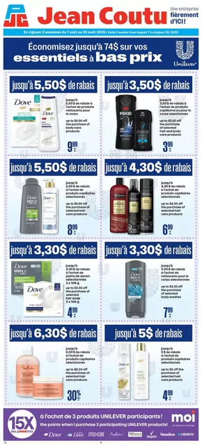 Jean Coutu catalogue in Caledonia NS | Top deals for all customers | 2025-08-07T00:00:00.000Z - 2025-08-13T00:00:00.000Z