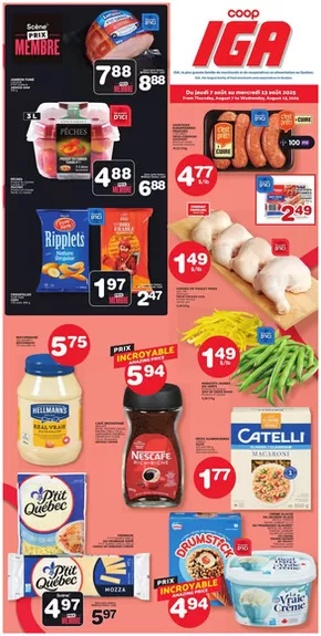 IGA catalogue in Manouane | Top offers for all bargain hunters | 2025-08-07T00:00:00.000Z - 2025-08-13T00:00:00.000Z