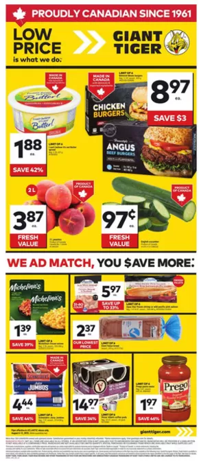 Giant Tiger catalogue in Wesleyville | Offers for bargain hunters | 2025-08-06T00:00:00.000Z - 2025-08-12T00:00:00.000Z