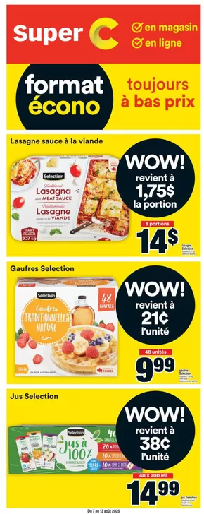 Super C catalogue in Manouane | Circulaire | 2025-08-07T00:00:00.000Z - 2025-08-13T00:00:00.000Z
