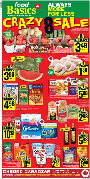 Food Basics catalogue in Moonbeam ON | Current bargains and offers | 2025-08-07T00:00:00.000Z - 2025-08-13T00:00:00.000Z