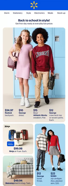 Walmart catalogue in Wesleyville | Current bargains and offers | 2025-08-06T00:00:00.000Z - 2025-08-20T00:00:00.000Z