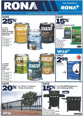 RONA catalogue in Senneterre | RONA Weekly ad | 2025-08-07T00:00:00.000Z - 2025-08-20T00:00:00.000Z