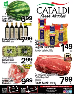 Cataldi catalogue in Moonbeam ON | Current special promotions | 2025-08-06T00:00:00.000Z - 2025-08-12T00:00:00.000Z