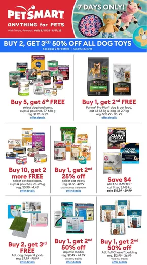 Petsmart catalogue | Petsmart Weekly ad | 2025-08-11T00:00:00.000Z - 2025-08-17T00:00:00.000Z