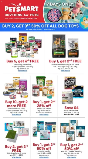 Petsmart catalogue | Petsmart weekly flyer | 2025-08-11T00:00:00.000Z - 2025-08-17T00:00:00.000Z