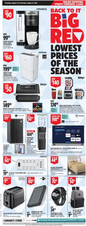 Canadian Tire catalogue in Bathurst | Current special promotions | 2025-08-14T00:00:00.000Z - 2025-08-21T00:00:00.000Z
