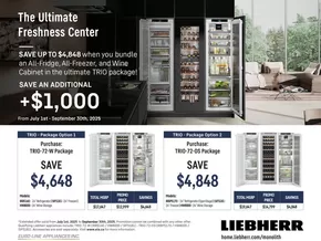 Goemans Appliances catalogue in Toronto | Liebherr trio package deal | 2025-08-11T00:00:00.000Z - 2025-09-30T00:00:00.000Z